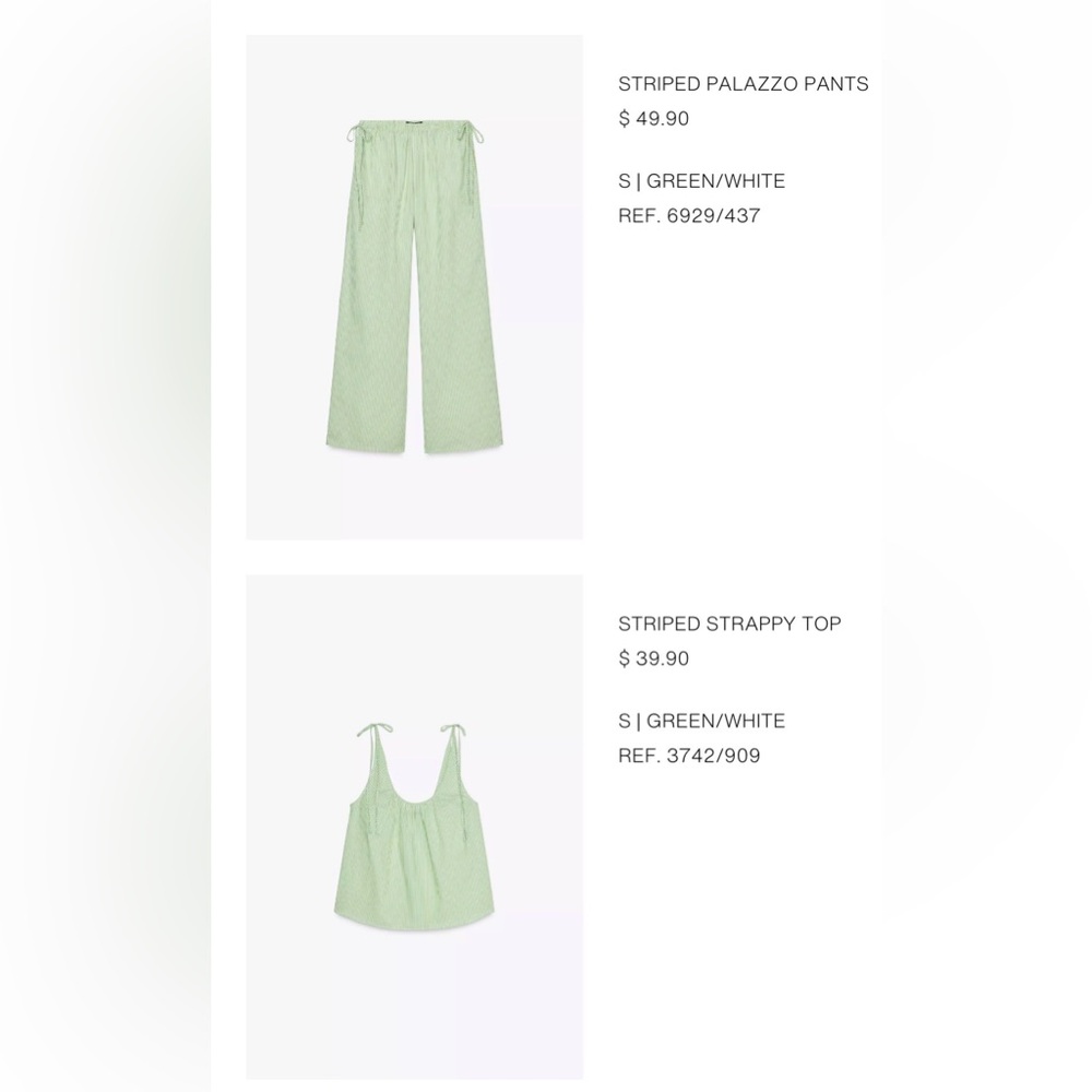 Zara matching set